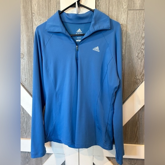 208. Adidas blue CLIMA365 active jacket Sz L. - Picture 1 of 3